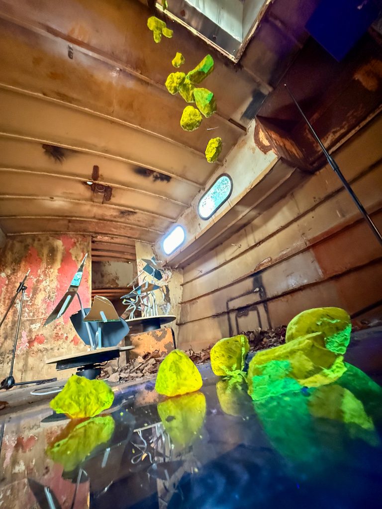 inside boat