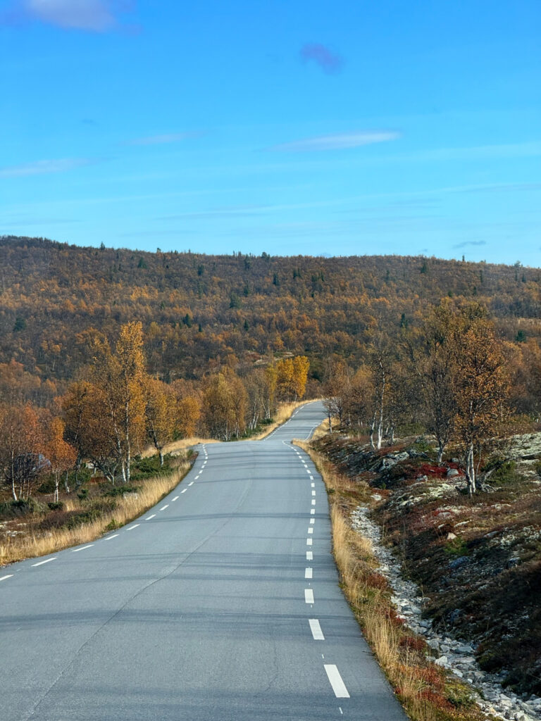 Straße durch die Landschaft